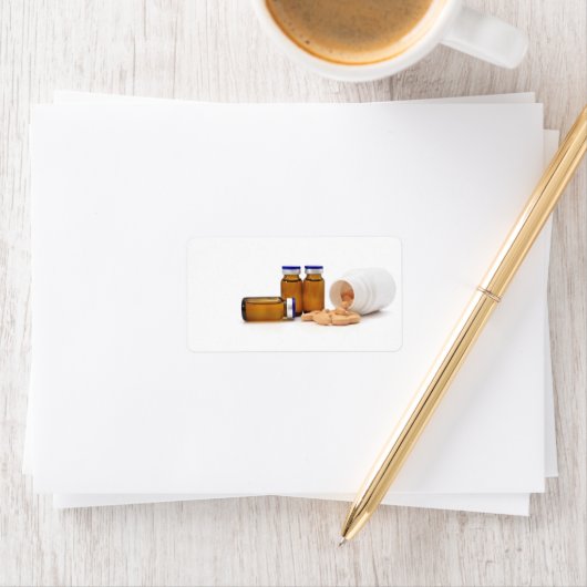 Pillen en medicijnflessen etiket (Insitu)