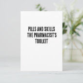 Pillen en vaardigheden - de toolkit van de apothek bedankkaart (Staand voorkant)