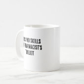 Pillen en vaardigheden - de toolkit van de apothek koffiemok (Voorkant links)