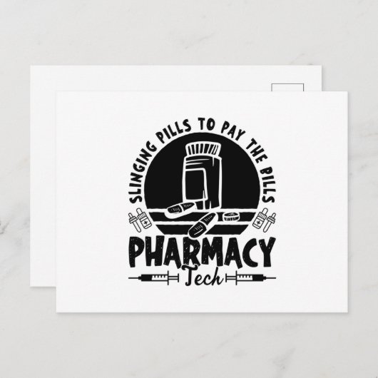 Pillen Pharmacist Pharmaceutical Technicia Gift Briefkaart (Voorkant / Achterkant)