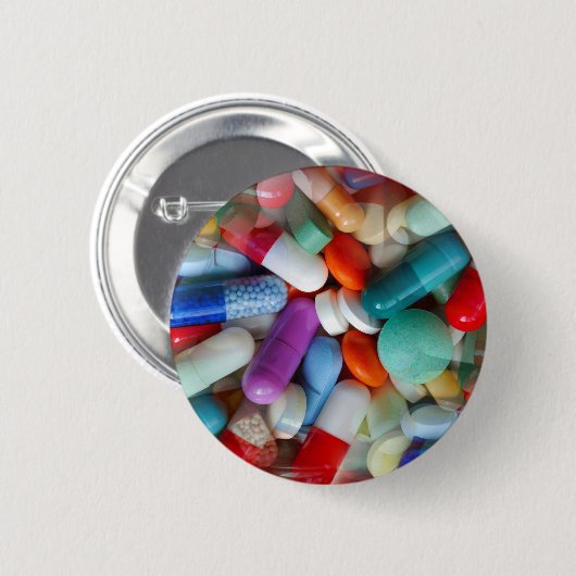 pillen ronde button 5,7 cm (Voorkant /achterkant)