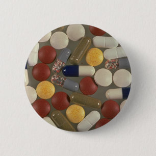 pillen ronde button 5,7 cm