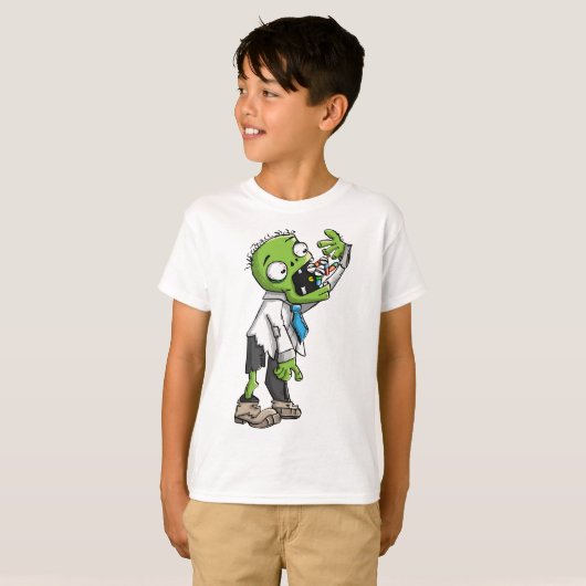 Pillen tegen Zombies T-shirt (Voorkant volledig)
