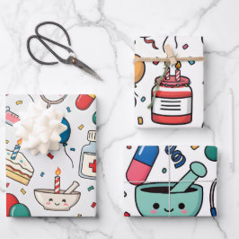 Pilletje Capsule Medicijn Apotheker Verpleegster K Inpakpapier Vel