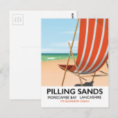 Pilling Sands Morecambe Bay, Lancashire Briefkaart (Voorkant / Achterkant)