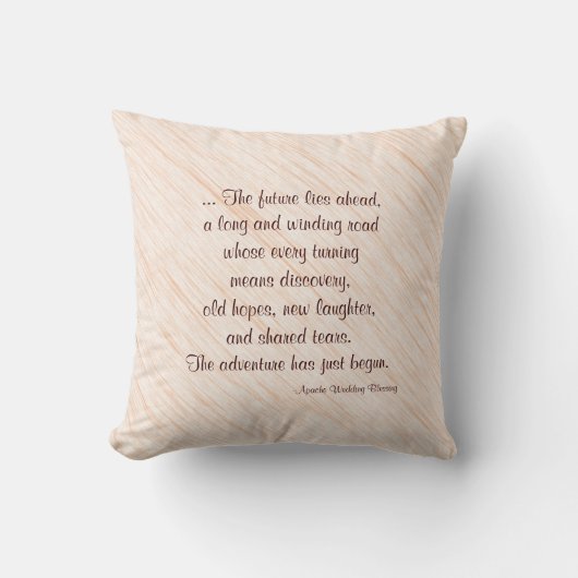 Pillow Apache Blessing Verse 2 Custom Wedding Gift Kussen (Voorkant)