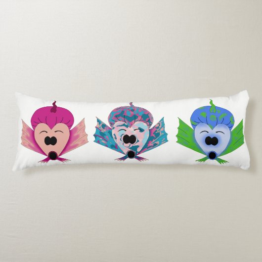 PILLOW BABY/TODDLER DRIE VISSEN LICHAAMSKUSSEN (Voorkant)