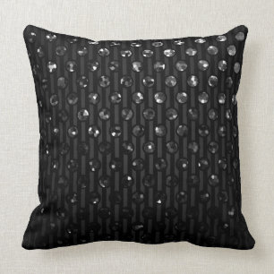 Pillow Black Sparkley Jewels Kussen
