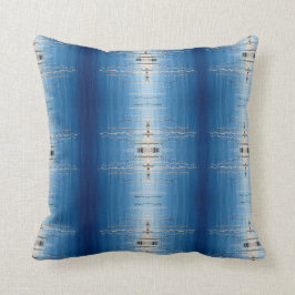 Pillow Blue Water Abstraction Design Kussen