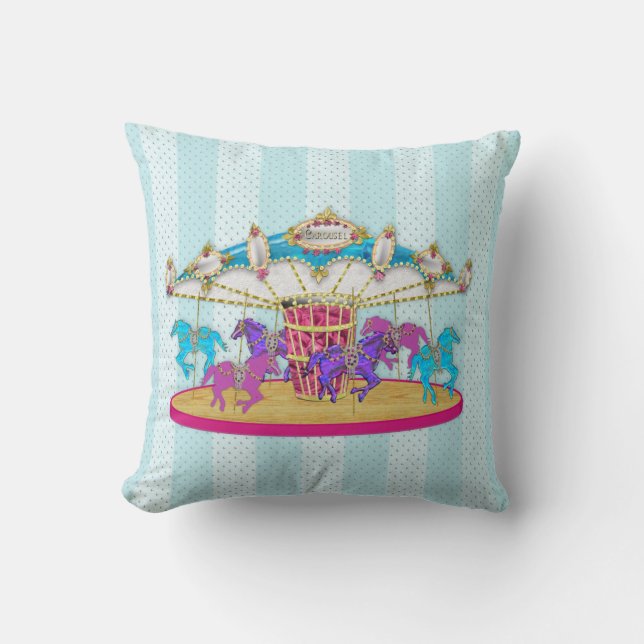 Pillow - Carrousel Collectie - Merry-go-round Kussen (Voorkant)