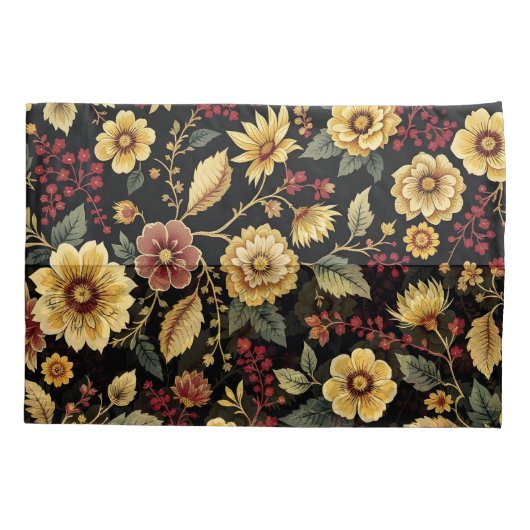 Pillow case flowers pattern kussensloop (Achterkant)