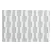 Pillow Case Stripe White and Grey Kussensloop (Achterkant)
