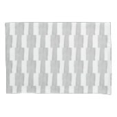 Pillow Case Stripe White and Grey Kussensloop (Voorkant)