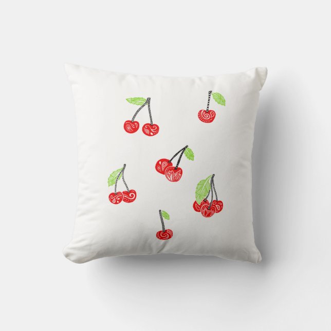 Pillow cherries kussen (Voorkant)
