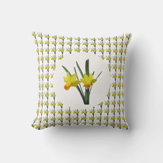 Pillow - Daffodil Blooms Kussen (Voorkant)