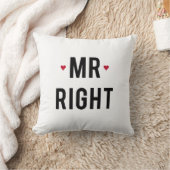 Pillow de juiste tekst met rode harten kussen (Deken)