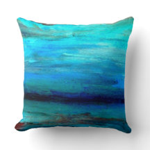 Pillow Decor Turquoise Ocean Zee Waves Seashore