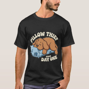 Pillow Dief Pup Grappige Hond Slaap Shirt voor Hon
