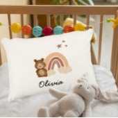 pillow featuring a custom bear design accent kussen