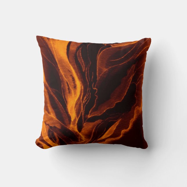 Pillow-Giant Oranje papavers Kussen (Voorkant)