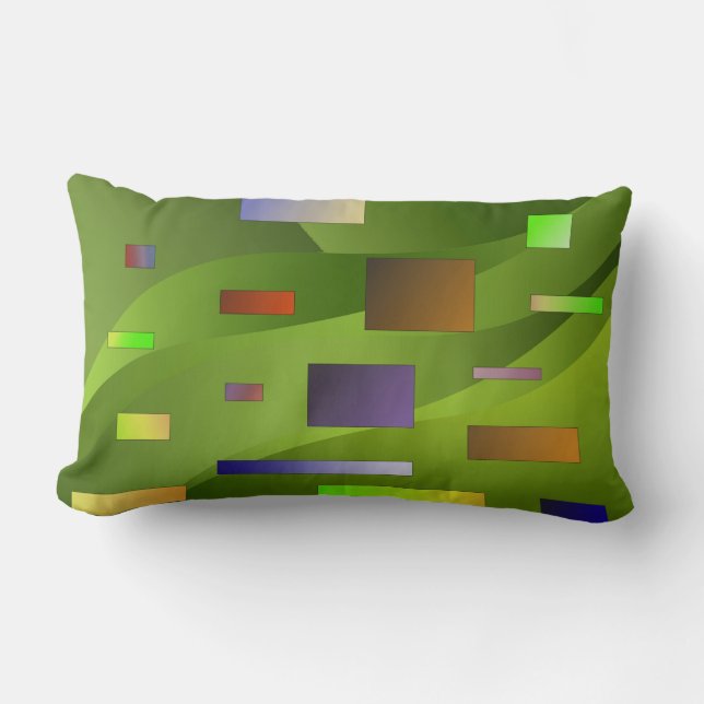 Pillow Green Warm Gift Bedroom Design 2 Kussen (Voorkant)