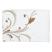 Pillow Hoesje Brown Floral Kussensloop (Voorkant)