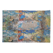 Pillow Hoesje Floral Abstract blauw Kussensloop (Achterkant)