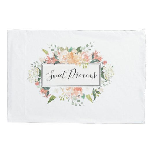 Pillow Hoesje Floral Kussensloop (Achterkant)