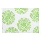 Pillow Hoesje Green Mandala Kussensloop (Voorkant)