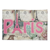 Pillow Hoesje Paris Frankrijk Kussensloop (Achterkant)