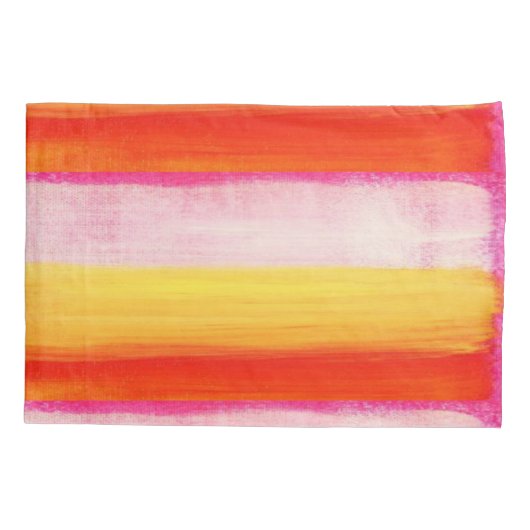 Pillow Hoesje Red Yellow Kussensloop (Achterkant)