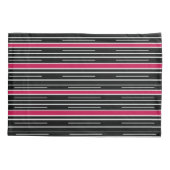 Pillow Hoesje roze zwarte streep Kussensloop (Achterkant)