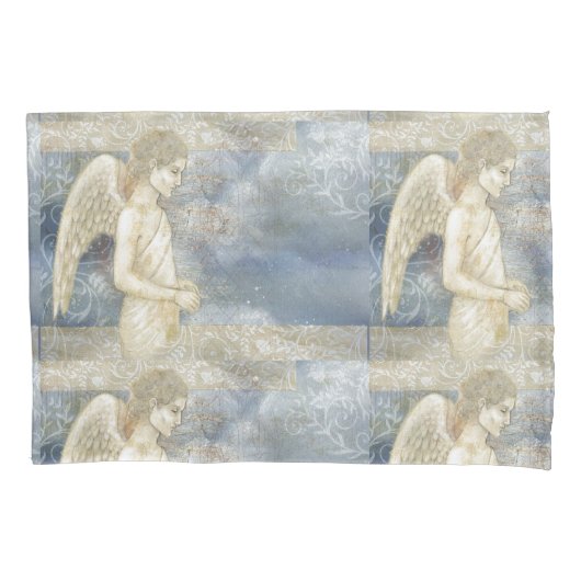 Pillow Hoesje Set Guardian Angels die altijd kijkt Kussensloop (Voorkant-Links)