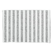 Pillow Hoesje Silver en White Stripe Kussensloop (Voorkant)