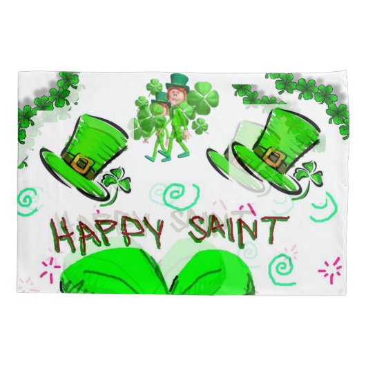 Pillow Hoesje St. Patrick's Day Kussensloop (Achterkant)