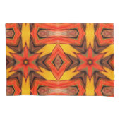 Pillow Hoesje Yellow Red Oranje Kussensloop (Voorkant)