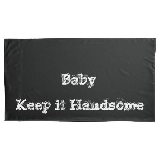 Pillow-Hoesjes Houd het handvat zwart Kussensloop (Voorkant)