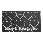 Pillow-Hoesjes houden het handige zwarte witte har Kussensloop (Achterkant)