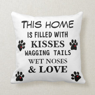 Pillow Hondenliefhebbers Natte neus Staartenstaart Kussen