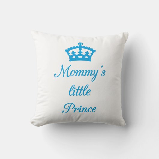 Pillow, mama's prins met kroon kussen (Voorkant)