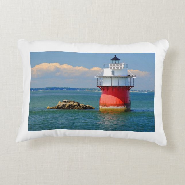 Pillow - Map van Plymouth, Duxbury & Kingston Bay Accent Kussen (Achterkant)