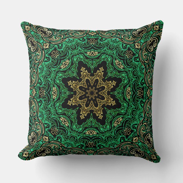 Pillow Mehndi Ethnic Style G452 Kussen (Voorkant)