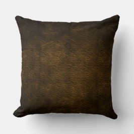 Pillow met bedrukte imitatie van versleten bruin l kussen