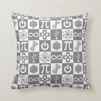 Pillow met Geek-symbolen Kussen