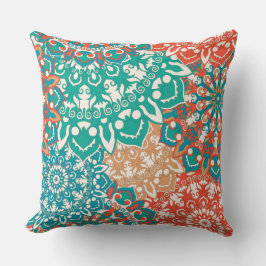 Pillow met Mandala Floral Pattern Kussen