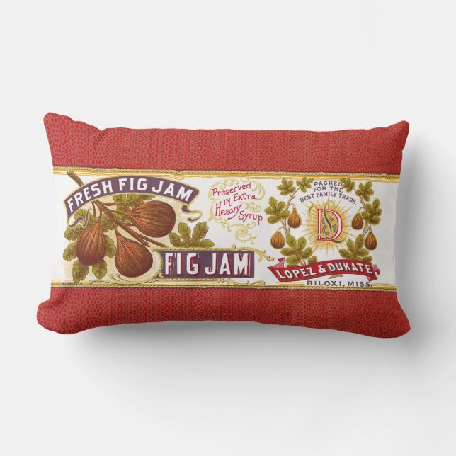 Pillow met verse jam van verse vijgen kussen (Voorkant)