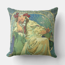 Pillow Mucha Alfons Princezna Hyacinta 1911 Kussen