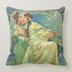 Pillow Mucha Alfons Princezna Hyacinta 1911 Kussen