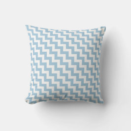 Pillow of Cushion, Blue en White Chevrons Kussen