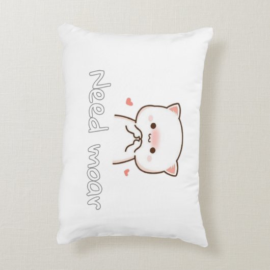 Pillow of Realistic Cat – Need Moar Calm Accent Kussen (Achterkant (Verticaal))